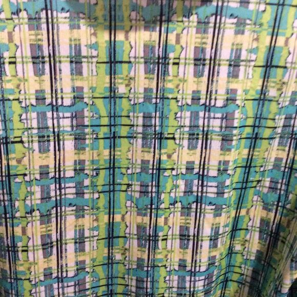 Bette & Court long sleeve print partial zip golf shirt womens Large L collar - Picture 5 of 5